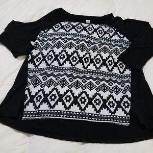 Black and White Shirt